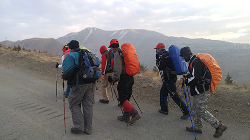 گروه کوهنوردی پرسون - مسیر قله بند عیش