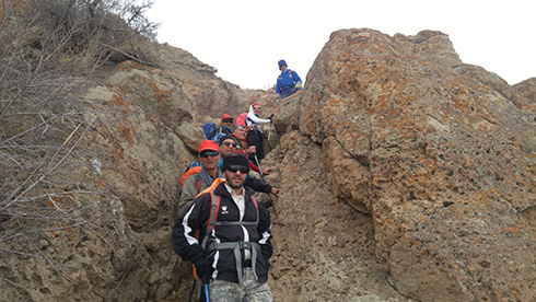گروه کوهنوردی پرسون - دامنه قله بند عیش