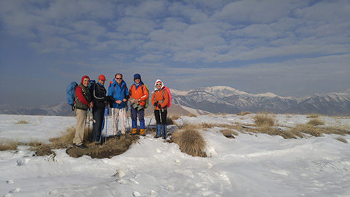 گروه کوهنوردی پرسون - چشم انداز پهنه حصار از مسیر قله بند عیش