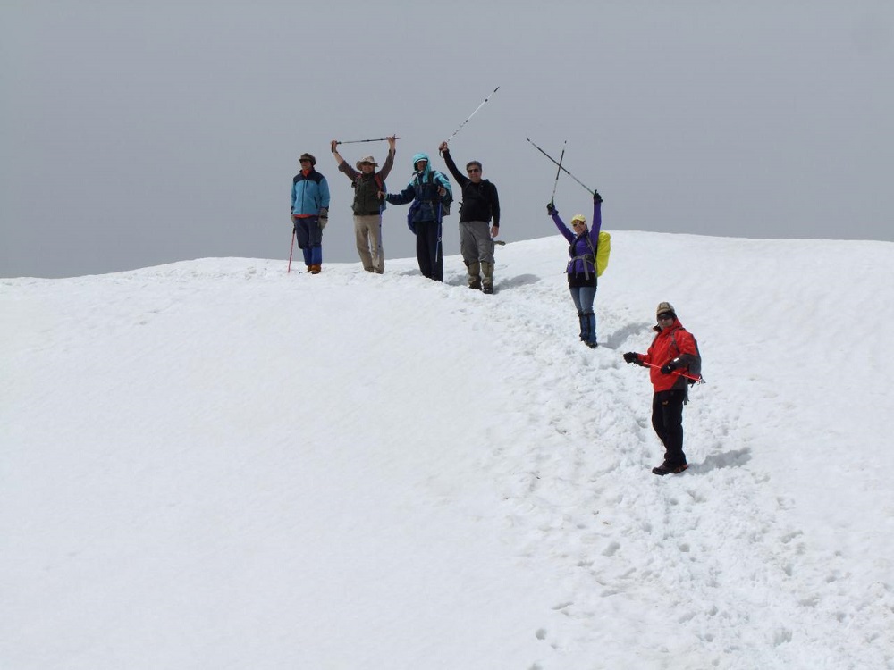 گروه کوهنوردی پرسون -  قله کولکچال از مسیر دره شرقی گردنه کولکچال - بازگشت